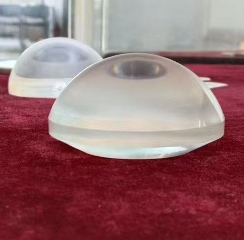 Calcium fluoride CaF2 hemisphere lenses